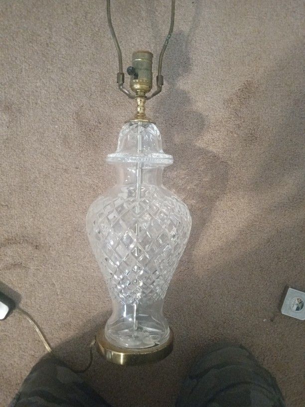 Waterford Crystal Lamp Vintage Rare