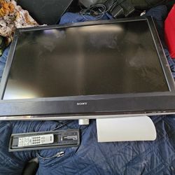 Large Sony TV With Wallmount