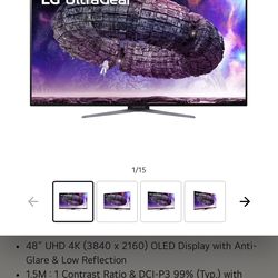 LG UltraGear OLED Curved Gaming Monitor 45GR95QE-B 45 in Complete in Box
