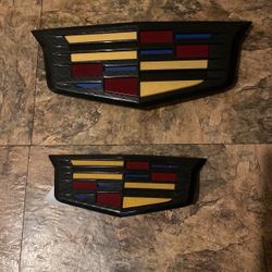 SUV Carbon Fiber Front And Back Emblem Grille Set