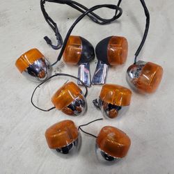 Harley Davidson Blinker Signal Lamps Set Of Two