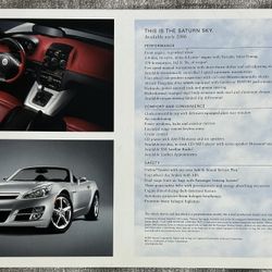 Dealer advertisement Saturn 2006 Skye 