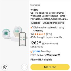 Willow go breast pump