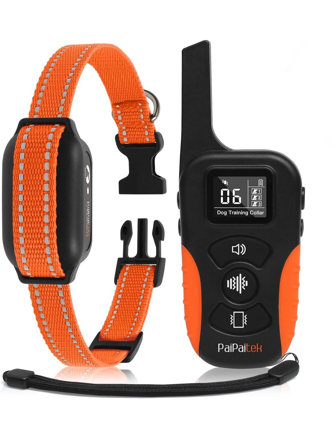 PaiPaitek Dog Vibration Collar Controller No Shock 3300ft Waterproof.