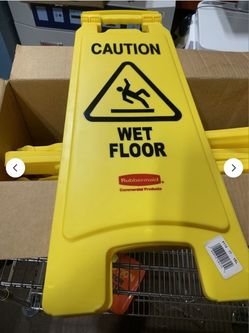 5 Brand New Wet Floor Signs 