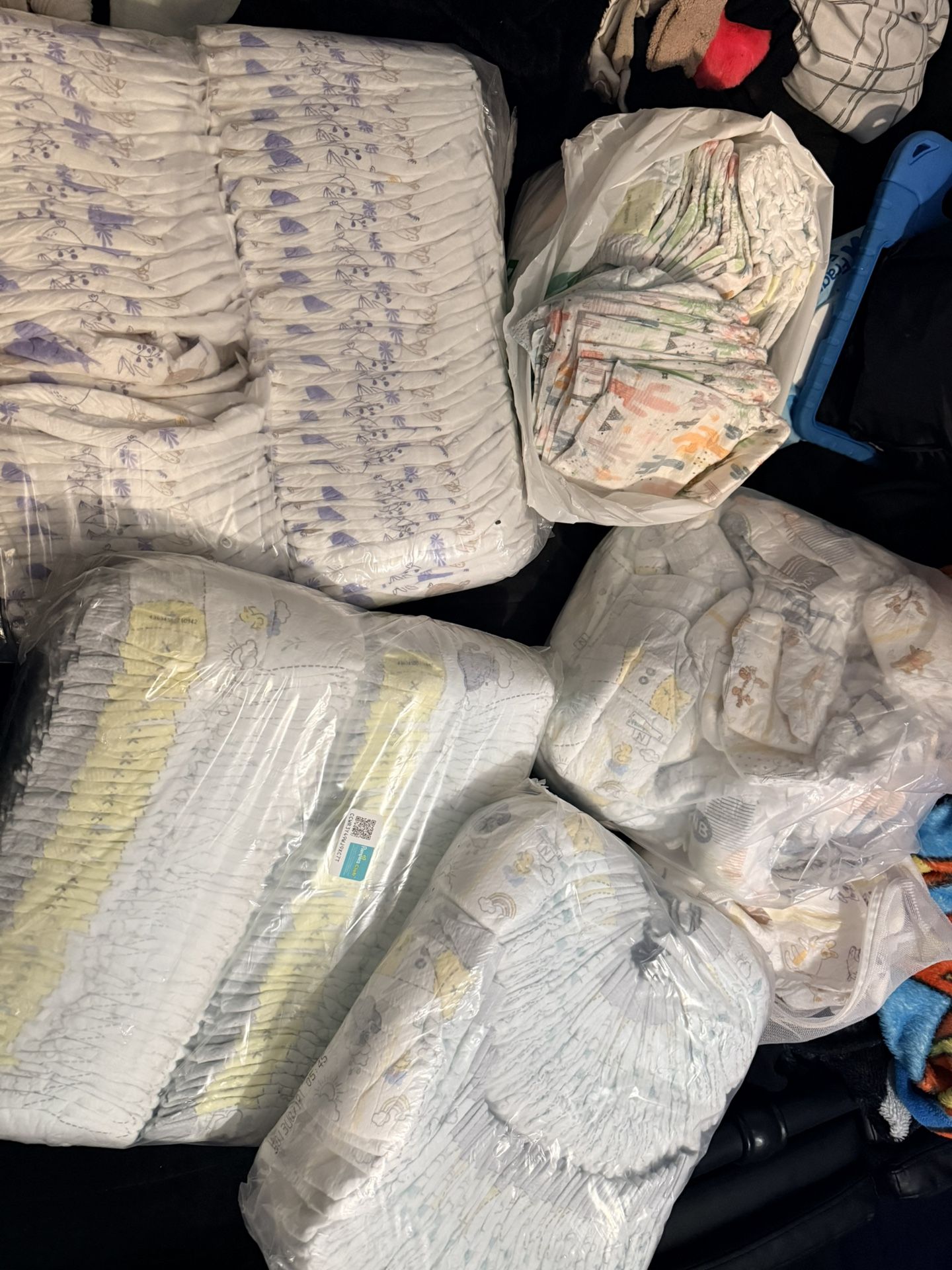 Bags Of new diapers !! 