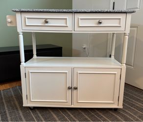 Kitchen Cart with Cabinet