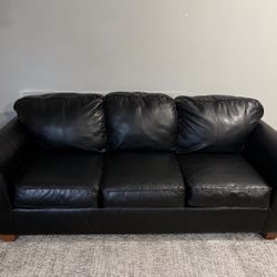 Ashley Furniture Black Leather Sofa – FREE Delivery