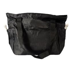 NWT Thirty-One Black New Day Tote Bag Diaper Travel Preppy Gym 15" x 13.75" x 8"