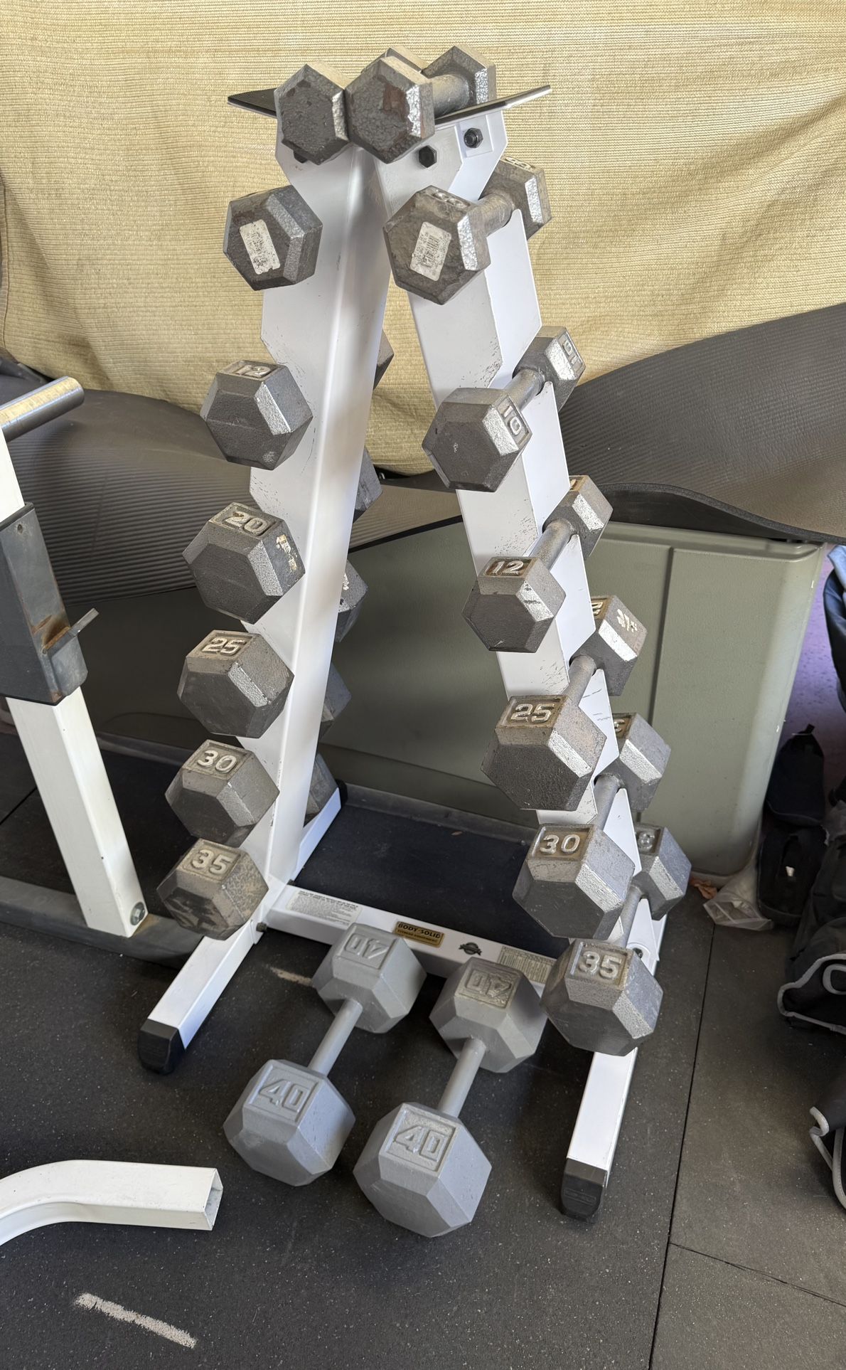 Dumbbell Set With Rack