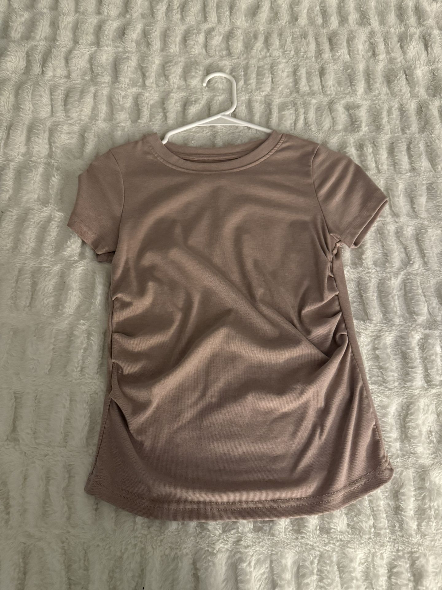 Tan Scrunched Shirt- Large