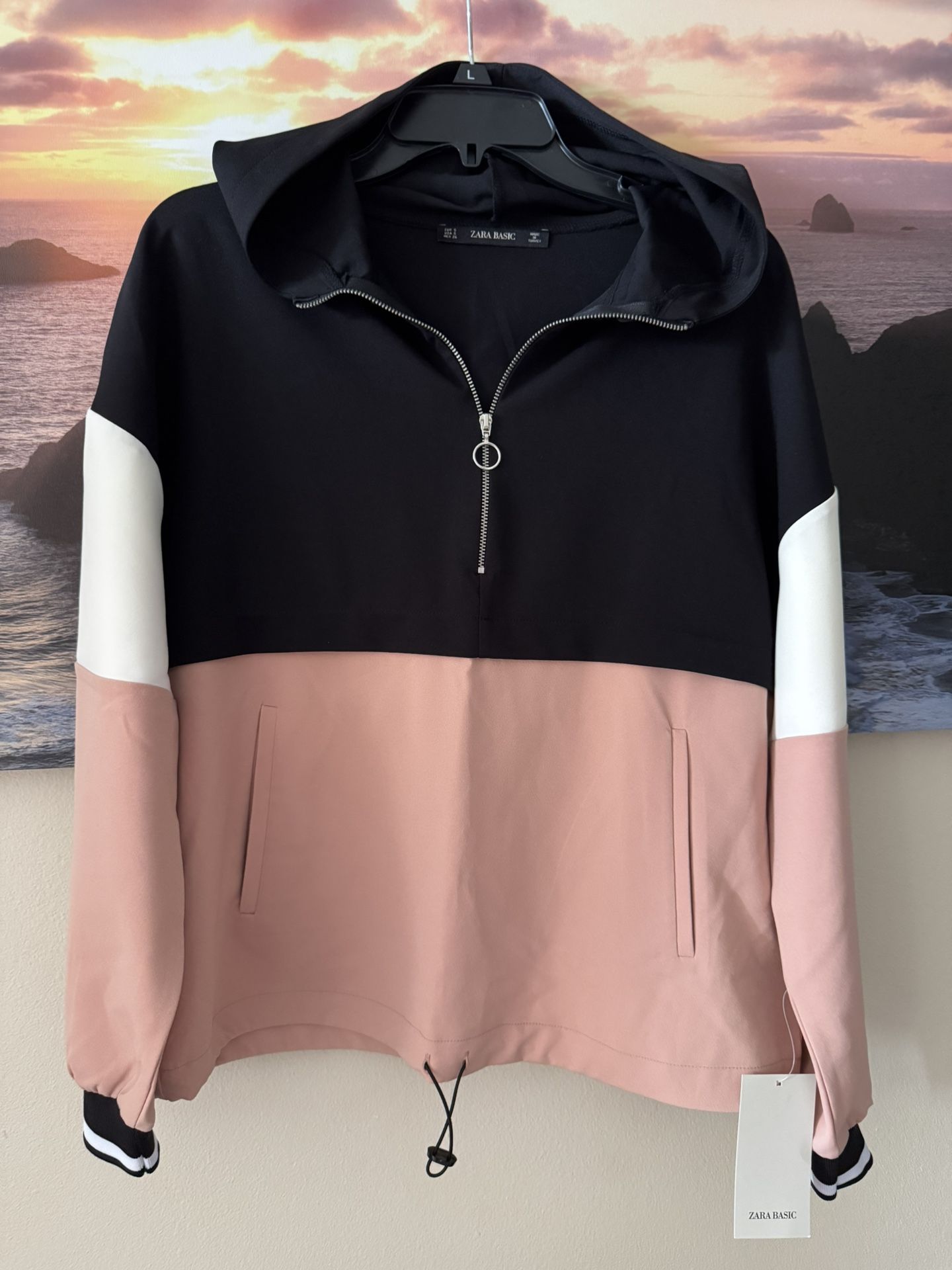 Zara basic/ Women/ Sweatshirt Hooded Jacket/S/ New