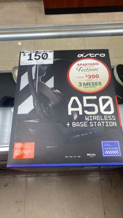 Logitech G ASTRO A50 wireless gaming headset and base station.