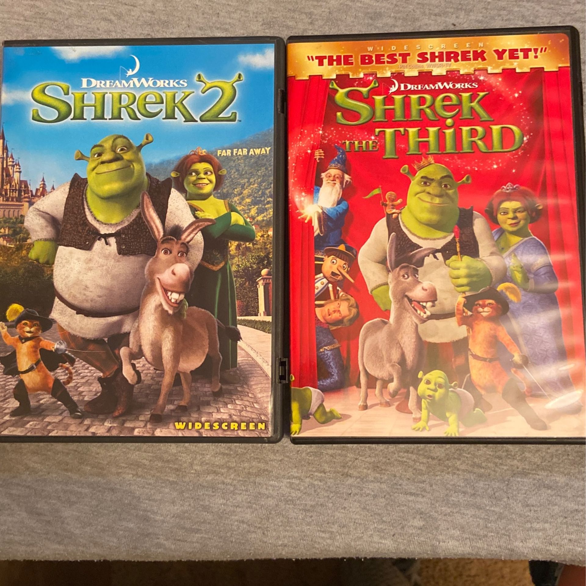 Shrek 2 and Shrek the Third DVD