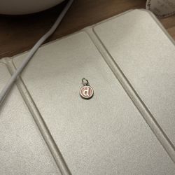 james avery d pink charm 
