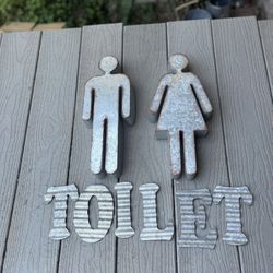 Rustic Galvanized Metal Bathroom Decor 