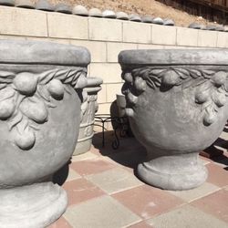 New Flower Pots Made Out Of Cement Perfect Gift 