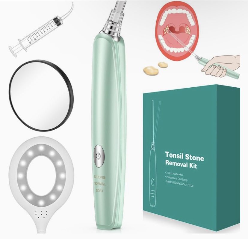 Tonsil Stone Remover Vacuum Electronic Tonsil Stone Removal Kit