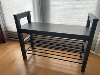KEA HEMNES Bench with Shoe Storage – Gray