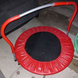 trampolines and kids spin toy 