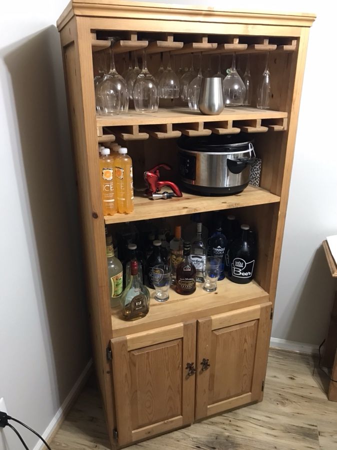Homemade wine cabinet