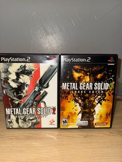 Metal Gear Solid 2 & 3 PS2 Game Bundle