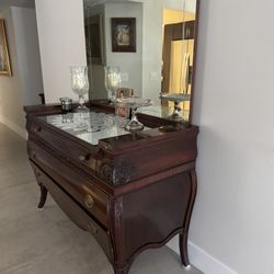 Credenza With Mirror/ Estate Sale