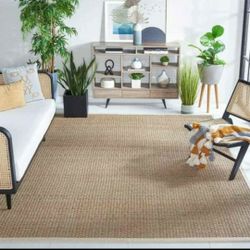 Area rug carpet 8x10 natural jute rug