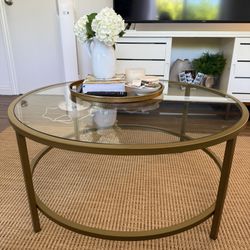 BRASS COFFEE TABLE 