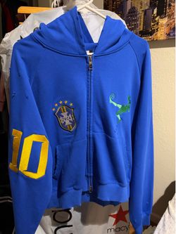 Blue Zip Up Hoodie