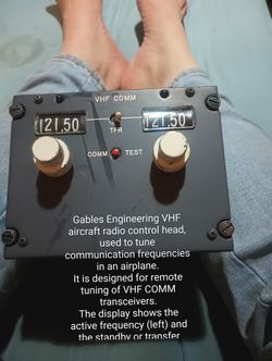 vhf aircraft radio control board