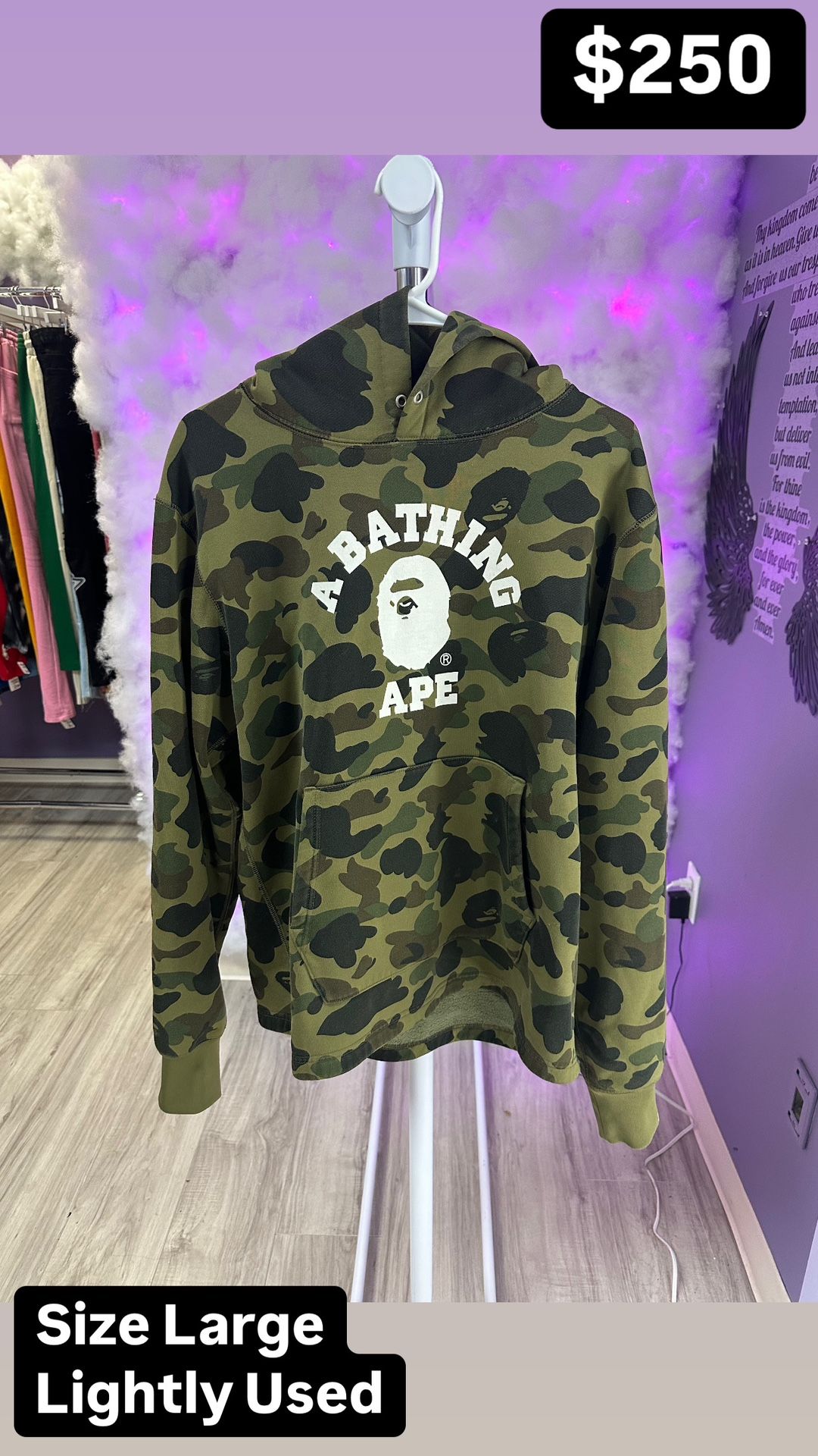 Bape Pullover Green Camo College