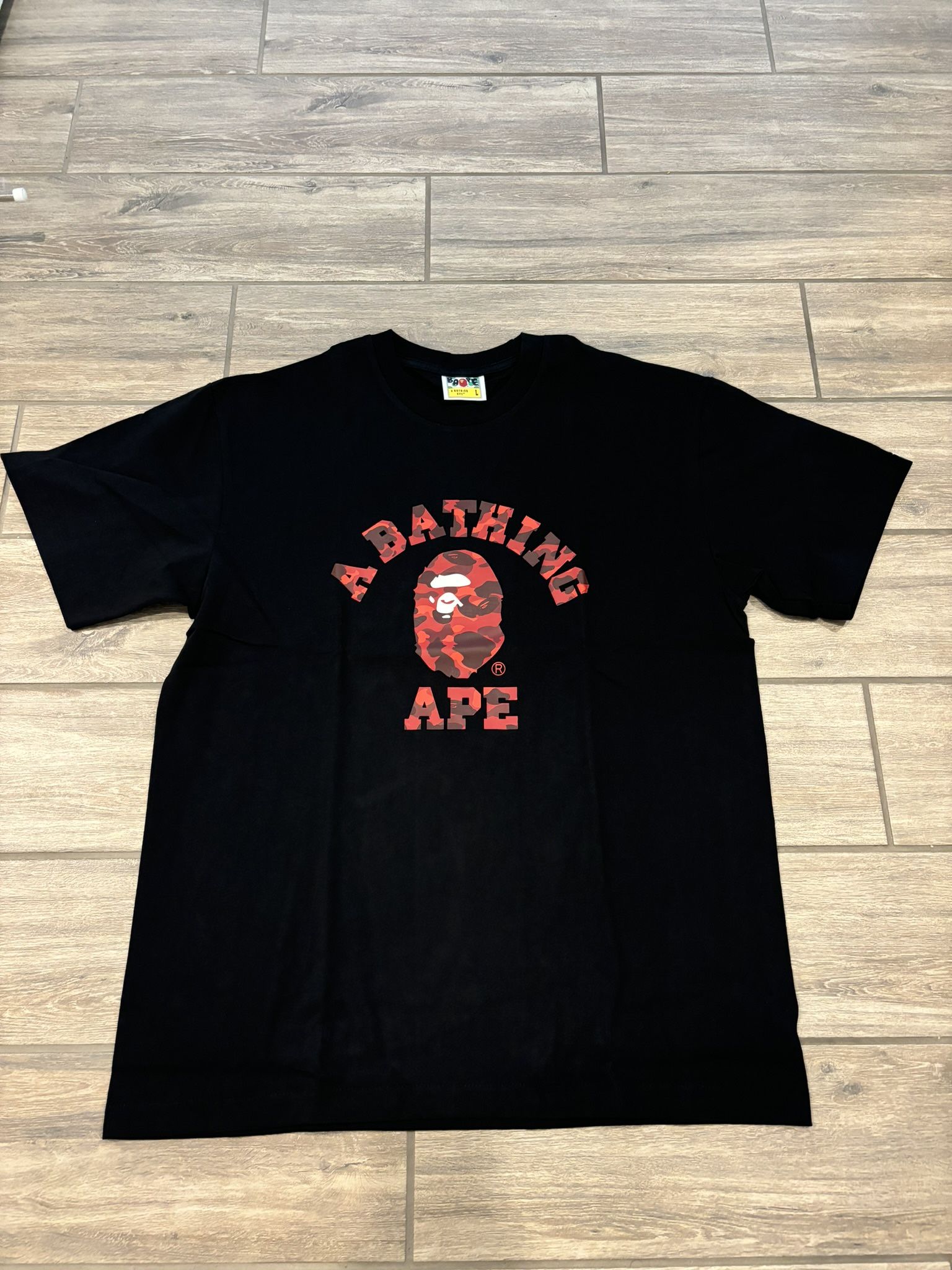 Bape Red Camo T-Shirt - Size XL