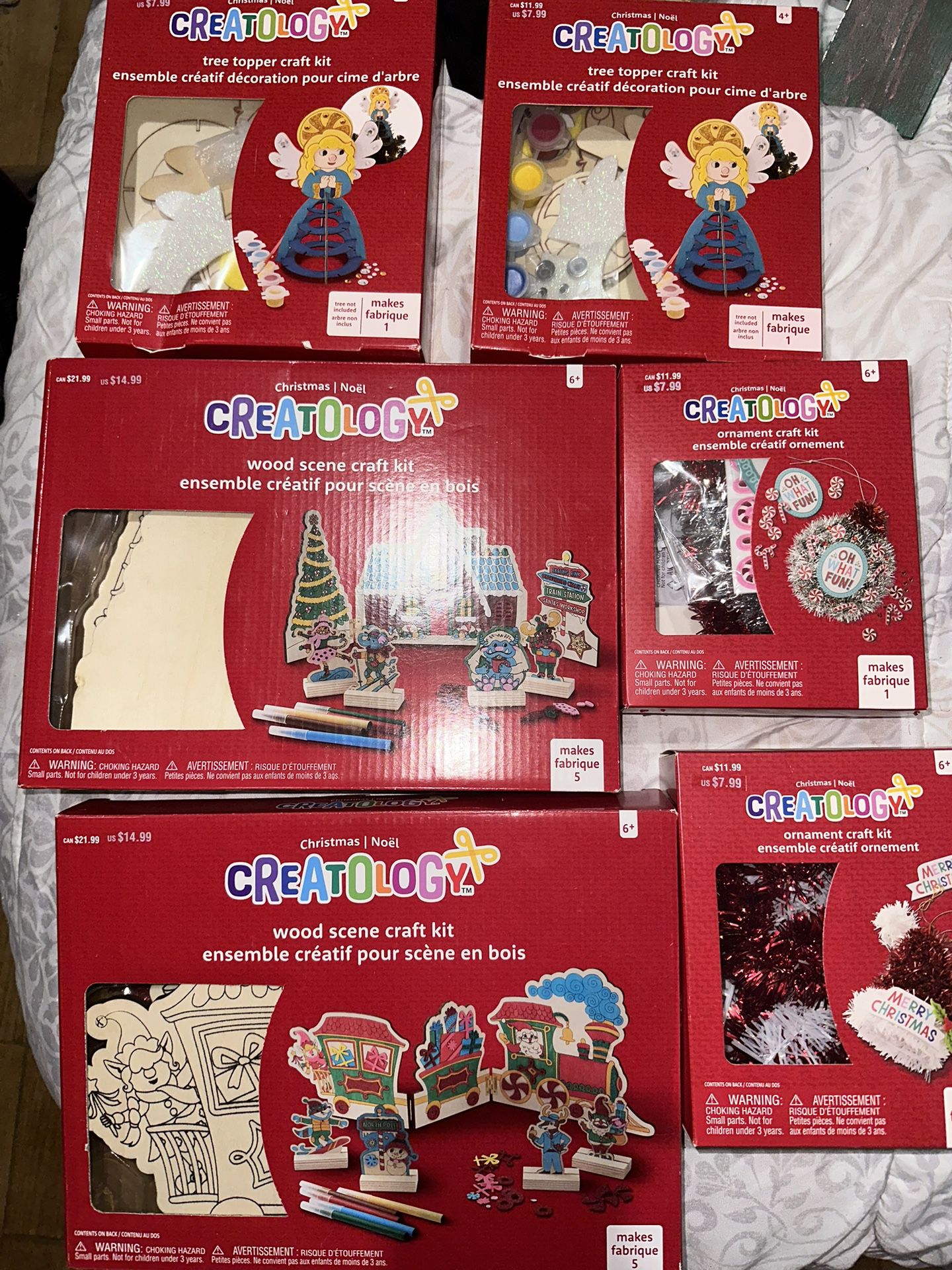 6 Christmas craft kits 