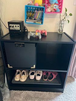 Black shelf