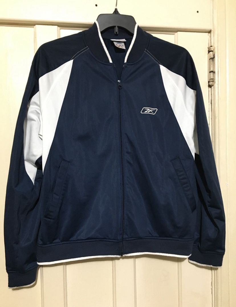 Reebok men’s vintage track full zip jacket Large