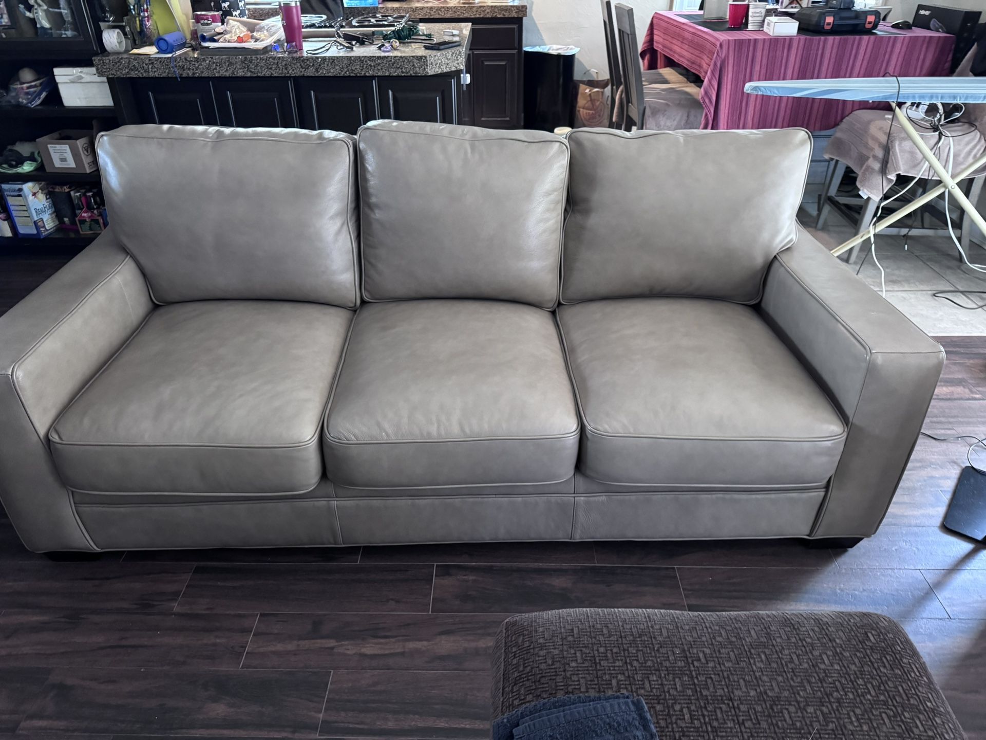 Leather Couch & Chair