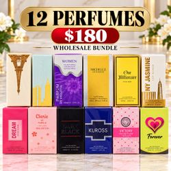 12 Brand New Perfumes – Bundle of 12