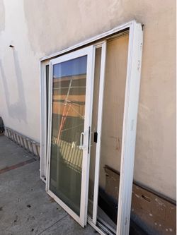 Glass screen door