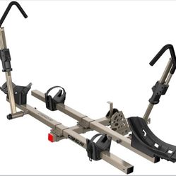 Bike Rack for Car, Hitch Mount Rack for SUV - 2-Bike Platform Carrier, 200 lbs Capacity for E-Bikes & Fat Tires up to 4.7", Fits 2" Receiver, Trucks, 