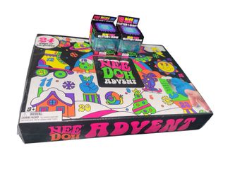 Nee Doh Advent Calendar 24 Days of Surprises and Glitter & Glow Nice Cube
