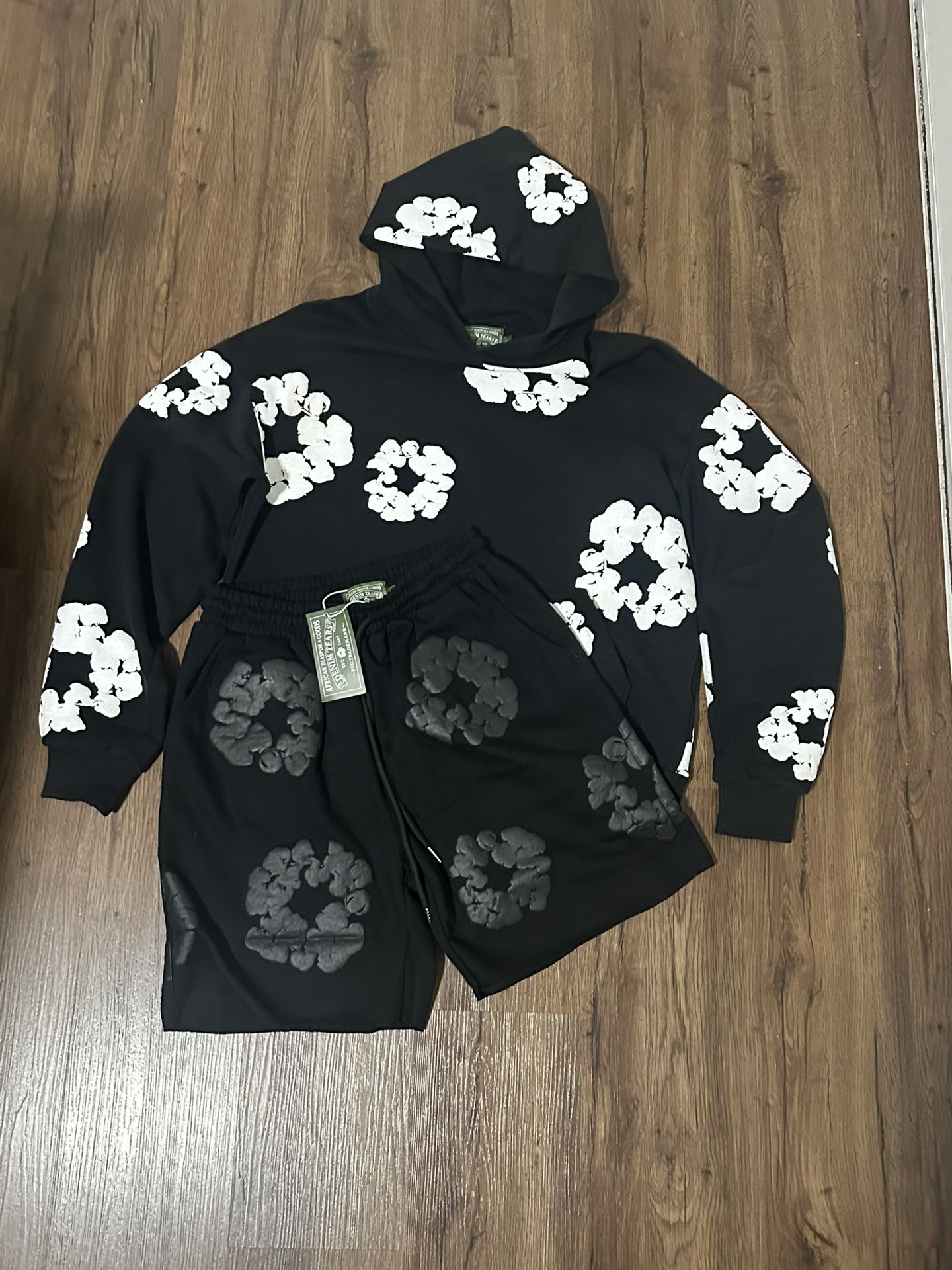Denims Hoodie And Short Denims 💯trade Or Cash