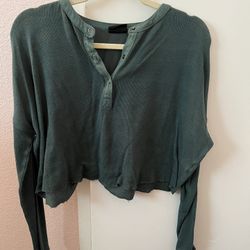 Long Sleeve Crop Top 