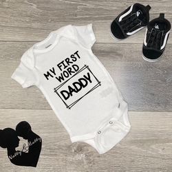 Baby Unisex Onesie first Word 