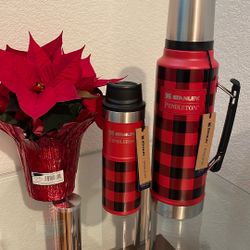 Stanley Pendleton Set. Thermos 1.5 Qt And Travel Mug