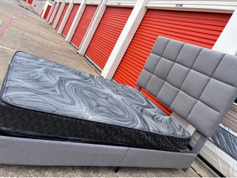Cama, colchón y box spring