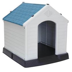 Dog House Comfortable Cool Shelter Plastic Design For Small to Medium Sized Indoor Outdoor