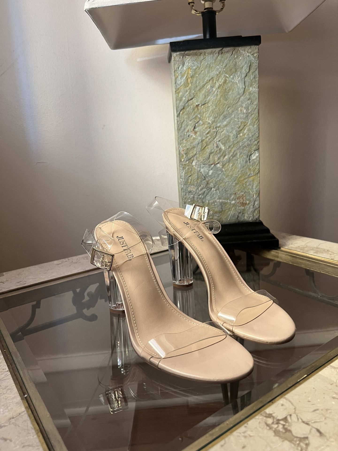 Clear heels Womens