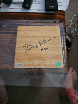 2 Autographed Pieces Of Court