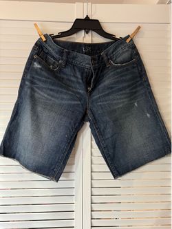 Ann Taylor LOFT Women's Denim Raw Hem Shorts Distressed size 4